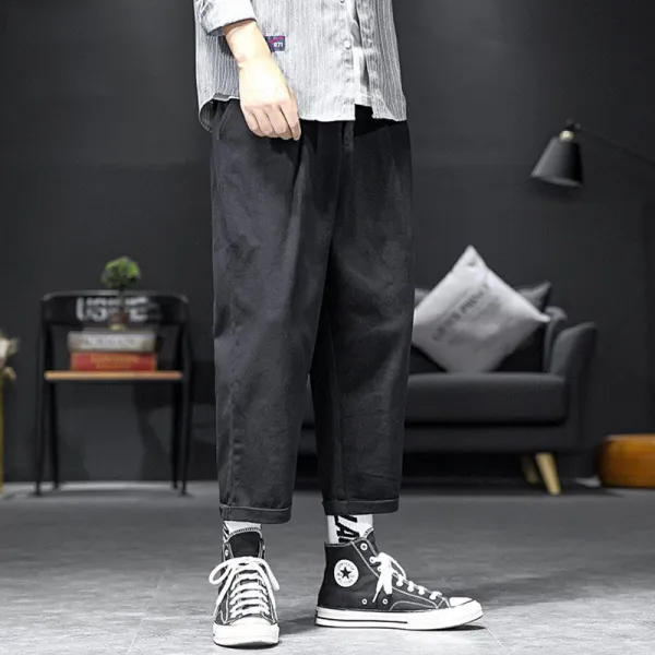 플랜글로벌 남성 루즈핏 면 바지cth