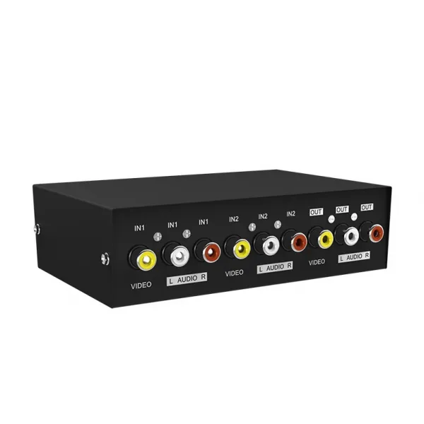 AV선택기 MT-VIKI오디오 av절환기 2수입 1나감 영상 절환기 이진일출 2악센트 다수, 기본