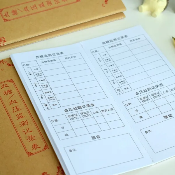 높 은 혈당 고혈압 모니터링 기록 표 검사 일기장 당 뇨 환자 의 일상 검사 기록 장 혈당 혈압 측정기 표 3 권, 상세페이지 참조