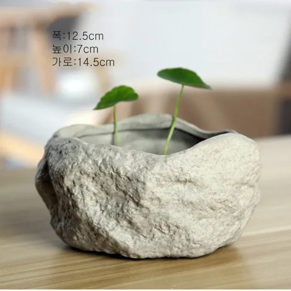 뉴타임즈1 화분 구리전초수배화분양석조경수양그릇연수선전용창의도자기무공기 ST61 A32, 02 F-ST-19