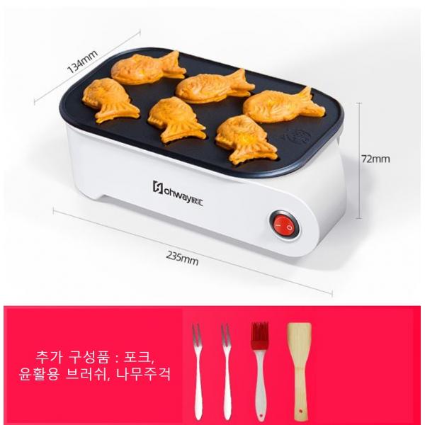 가정용 소형 전기팬 문어빵 타코야끼 풍빵 붕어빵