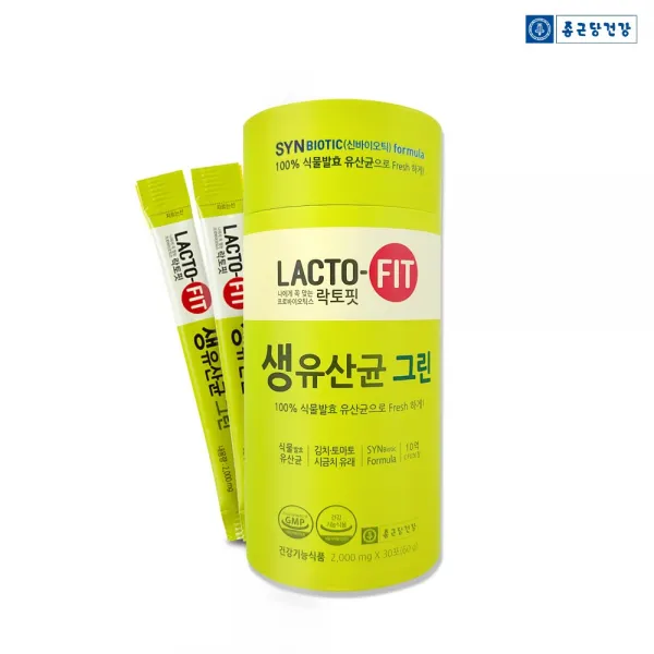 락토핏 그린 30포 생유산균 식물발효 프로바이오틱스 단품