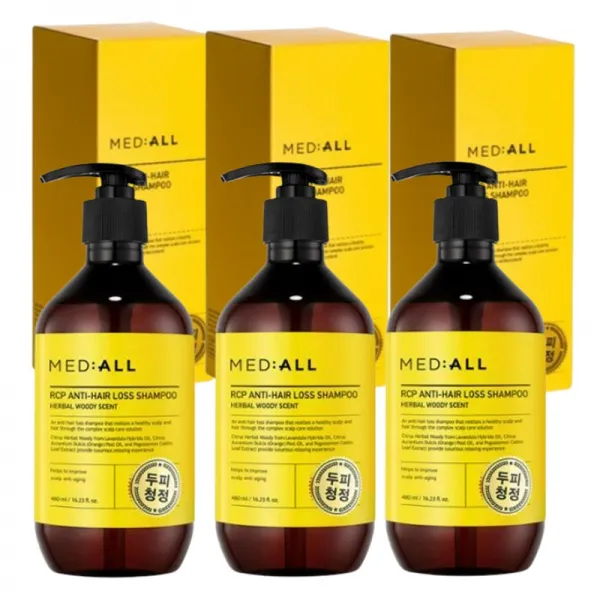 메디올 두피청정 샴푸 480ml x 3box (상쾌하고 고급진 숲향), 480mlX3개