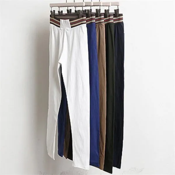  강물처럼 빅사이즈 W098l908 컬러풀 밴딩 스키니 Sy