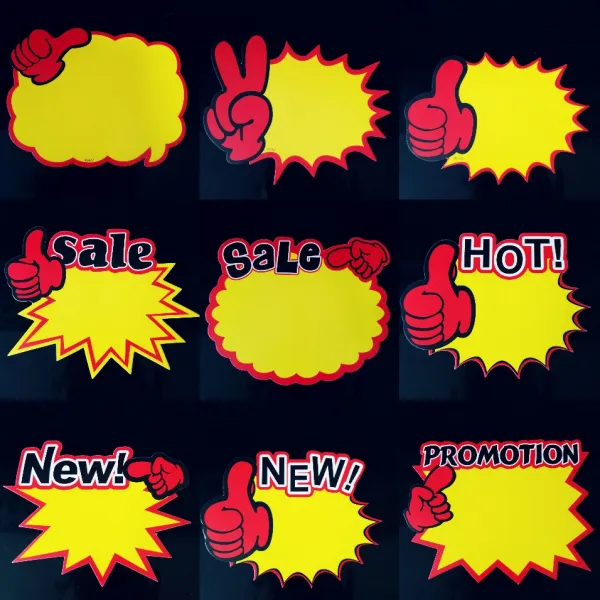 쇼카드 가격표 세일표시, 7번