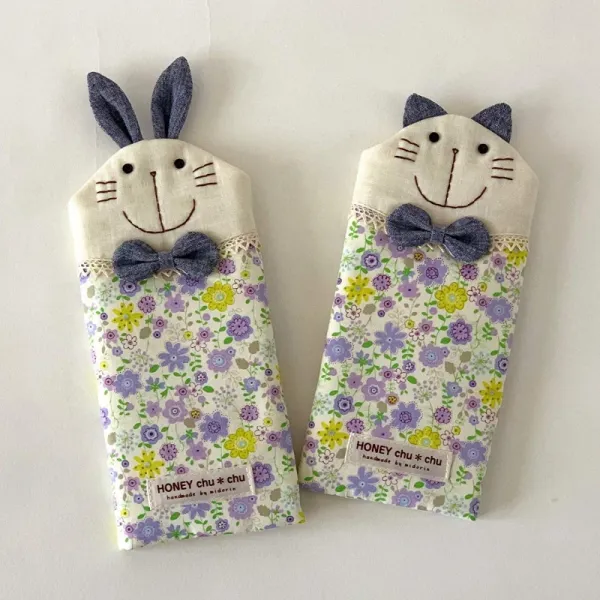 HONEYchu * chu (허니 츄츄) 안아 견장 용 군침 커버 허밍 꽃 YD003
