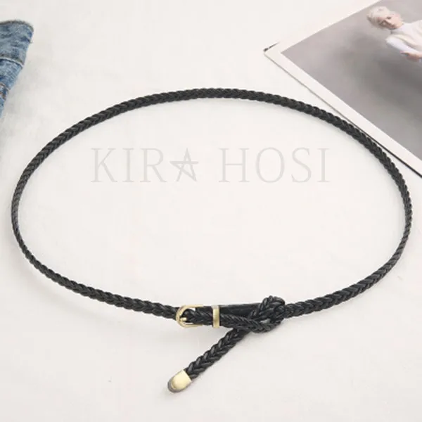 Kirahosi 여성 벨트 여자 허리띠 예쁜 청바지 원피스 코트 정장 바지 캐주얼 혁대 284 Hd11 Dp7qaf3e