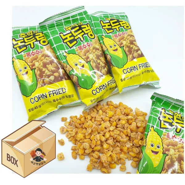 싱싱 추억의 논두렁 45g-40봉(1박스) 옥수수 스낵 밭두렁, 40봉, 45g