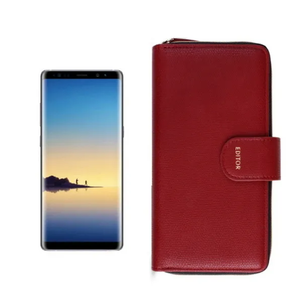 [바보사랑] 갤럭시노트8 피렌체 지퍼 지갑케이스 (SM-N950), 색상선택:인디핑크, 상세 설명 참조