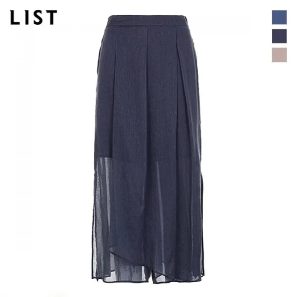 리스트 랩 라이크 와이드 코튼 밴딩 팬츠 Twwslj60230