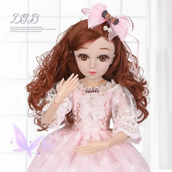 마론인형세트 구체관절인형 인형놀이 바비인형 선물 90호 AGwcknr, 레드 55cm