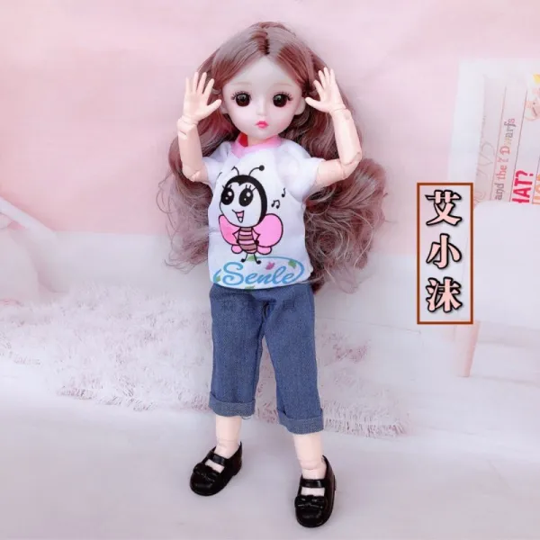 맹아 30 센치 이몬스 공주 3D 진짜 눈 21 관절 6부 BJD 인싸템, 소말 그림참조 전체 인형  20  （선물