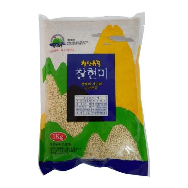 청산유곡 찰현미 1kg2개, 단일 수량
