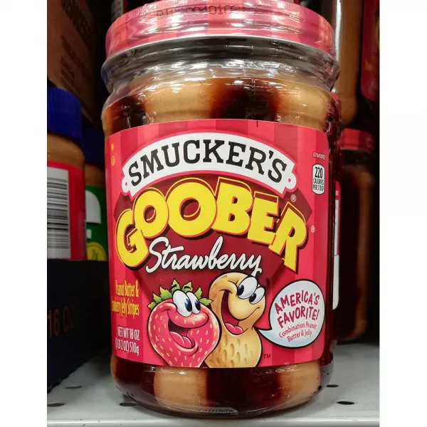 Smucker's 구버 딸기 땅콩버터 510g, 1개