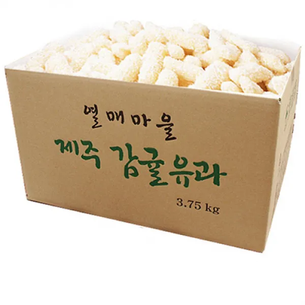 열매마을 감귤유과 제주 한과세트, 7번 3750g(3.75kg) 일괄포장