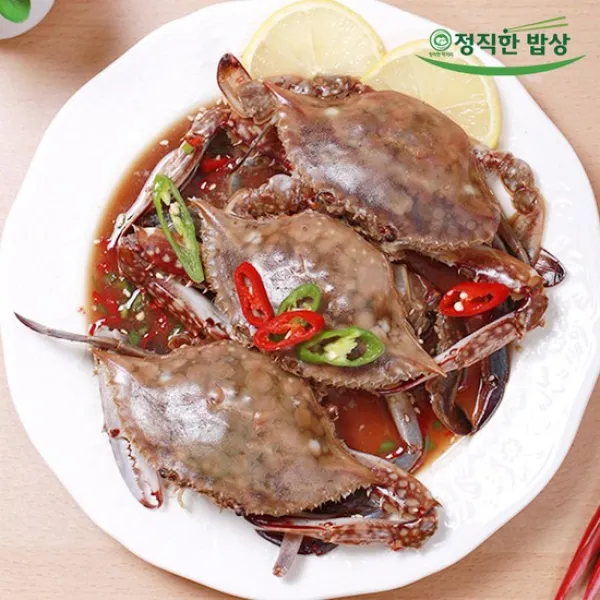 [K쇼핑]황금마늘 도농도담 돌게장 1kg 통 간장게장, 특대/01. 맛있는 밥도둑 돌게장 1kg