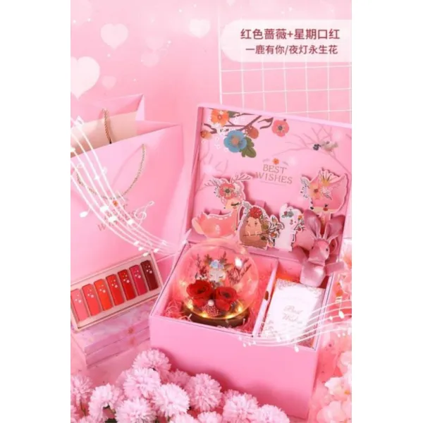 고 화이트 타인데이 214 심혈을 기울이다 마음담은 친구를 배웅함 무료 사진을 찍다 꽃 x2개, 여신  레드 장미 _요일 입생립스틱