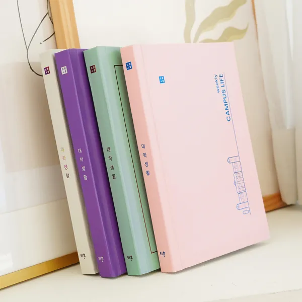 리훈 대학생활 위클리 다이어리 대학생 스터디플래너, 3.베이비핑크[H070]