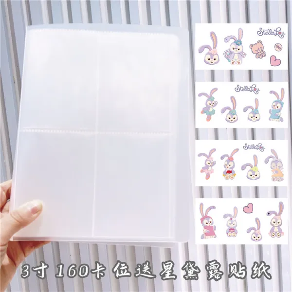 포토엽서 무드 폴라로이드 포토노트 수집함 사진첩 3456 서너 인치 카드책 별을 쫓다 커플 타입 숏 3234443199, 3인치 160 개 카드수납 (투명 내
