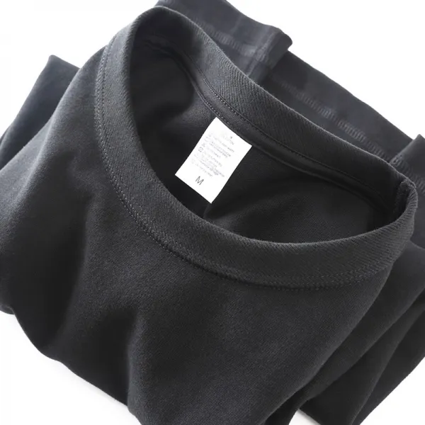 라운드반팔티 심플 의 핏감 디자인 통큰 아니 잃어버리다 스타일리쉬 300G 중량 기모 순면 코튼 숏 4789018731, L블랙