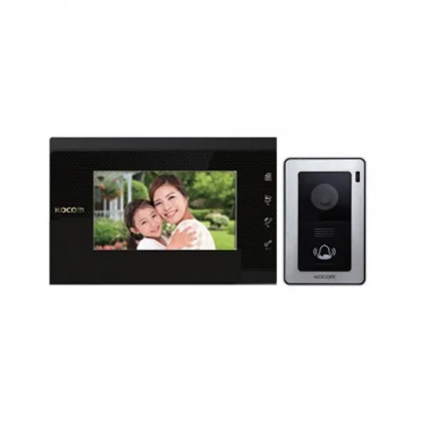 코콤 K6B VP-70C 디지털방식 중앙집중 4선식7인치 비디오폰, A지역설치의뢰(블랙)