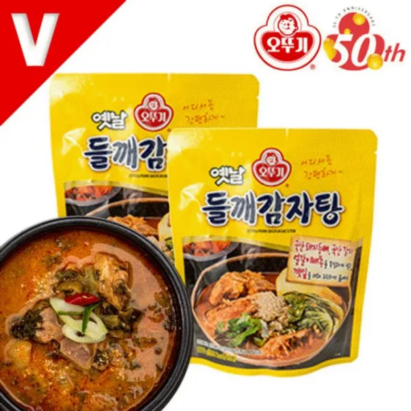 오뚜기 - 옛날 들깨감자탕 600g (상온) x16개, (09606004)