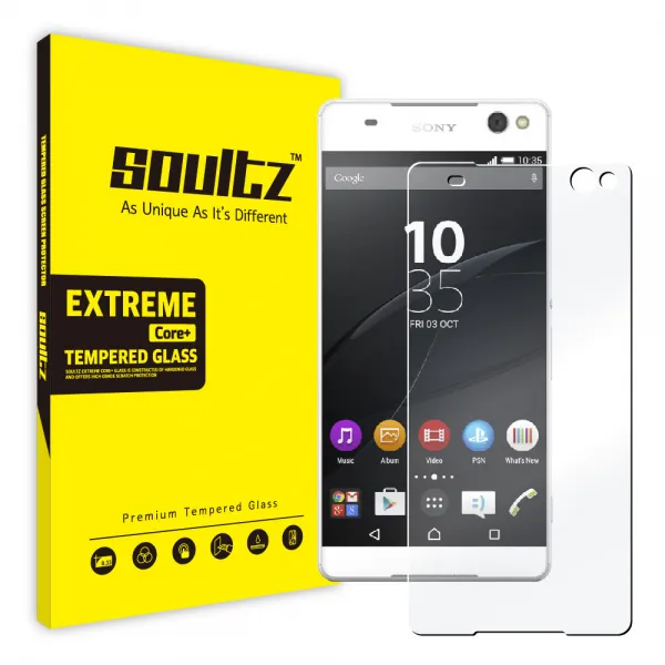 솔츠 엑스페리아 C5 울트라 강화유리 방탄 액정보호필름 1개