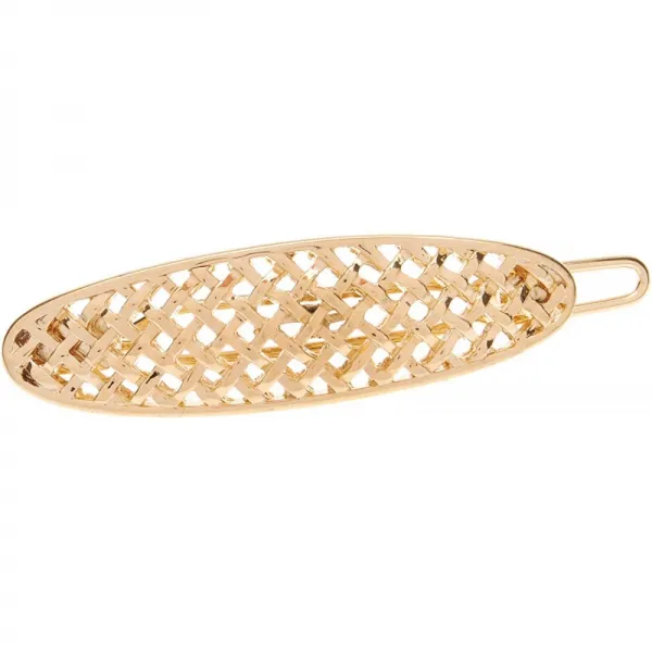 L. Erickson 길쌈 된 와이어 Tige Boule Barrette - Gold