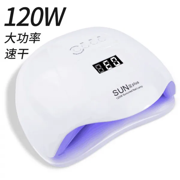 120W 고성능 LED 젤 네일 라이트 램프 빠른 건조 셀프 출장, 광선 요법 기 120 w (화이트)