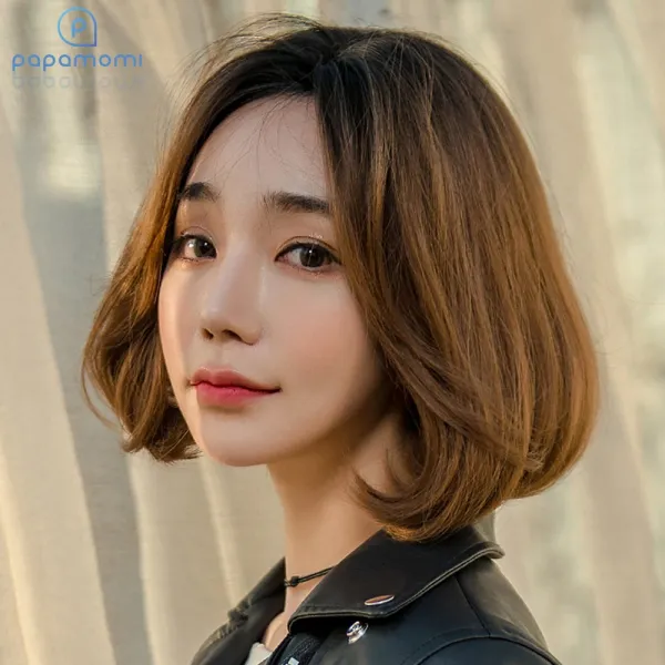 여자가발 단발가발 전체가발 1개 초콜렛