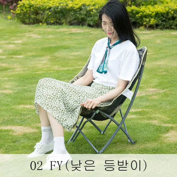 뉴타임즈11 바깥에서 접이식걸상 휴대용 작은 등받이의자 점심휴식 등받이의자 낚시의자 QH11 A25, 1개, 02 FY(낮은 등받이)