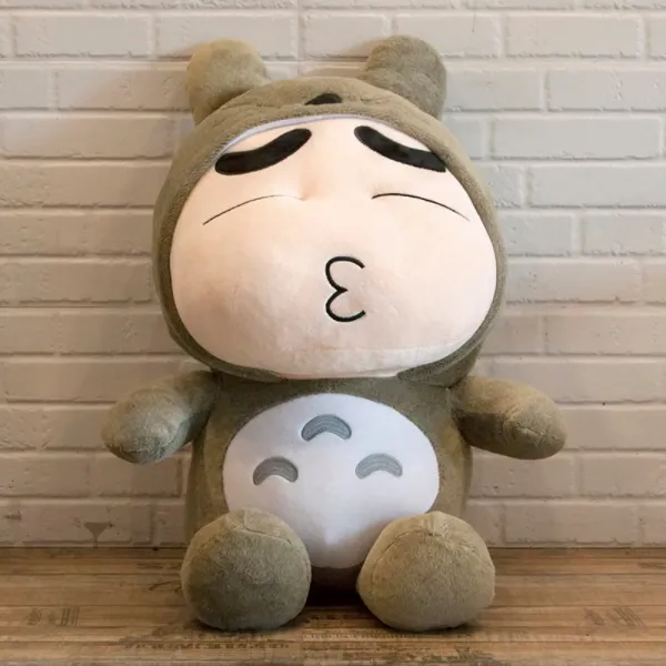 토토로 옷 입은 짱구 인형 미니언즈 판다 35 45 60 80 100 CM 캐릭터 쿠션, 매우 친하다. + 80센티cm