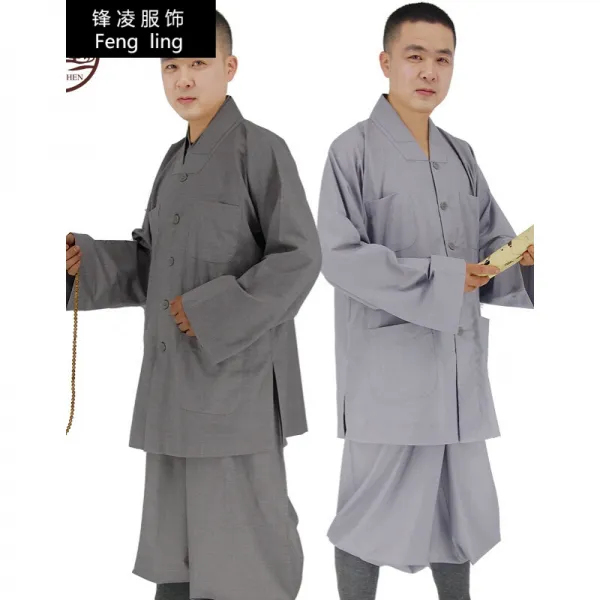 승복 짧 은 홑옷 춘추 저고리 긴 스님 복 나한 저고리 공예품 선물 용품 종교 법기 신장 150 가슴둘레 M