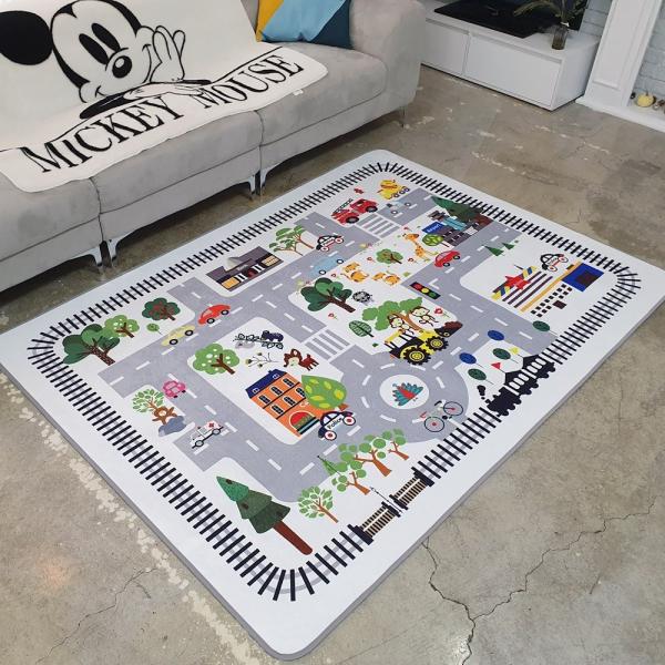 더블에스러그 도로매트 아이방 러그 놀이매트 100x150, 길