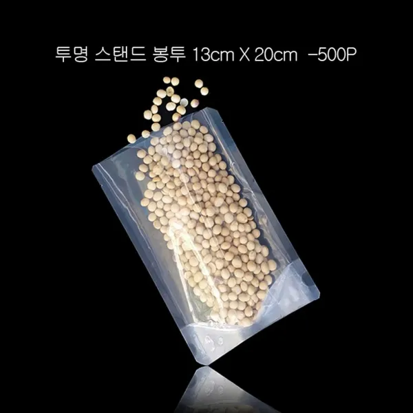 {간/헐적:쇼.ㅍing}_PET 무지 투명 스텐드형 봉투 13X20cm밑지3.5cm 500매_:L&C#M-[ok]_, 랜선카트에 담기 13X20cm 밑지3.5cm 밑면7cm