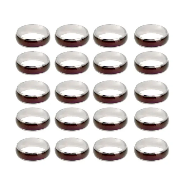 20pcs 크기 6-10 기분 반지 감정적 변화 색온도 느낌 반지