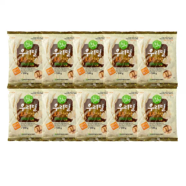 밀벗 우리밀 호분건빵 180gx10봉 10봉 180g