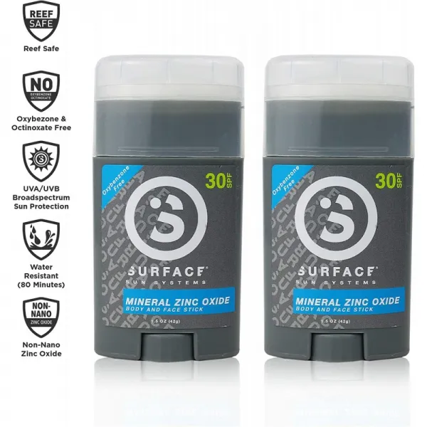 표면 미네랄 페이스 & 바디 선크림 스틱 리프 세이프 넓은 스펙트럼 Uva/Uvb 보호 무차별 저자 1