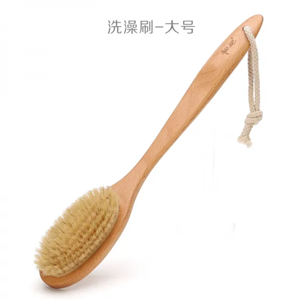 바디브러시 초심 나무 목욕솔 강보브러시 때장갑 매직 긴자루 등밀이 부드러운모 각질제거 등 욕실때타올, T02-느티나무-접을수없는 목욕솔, 기본
