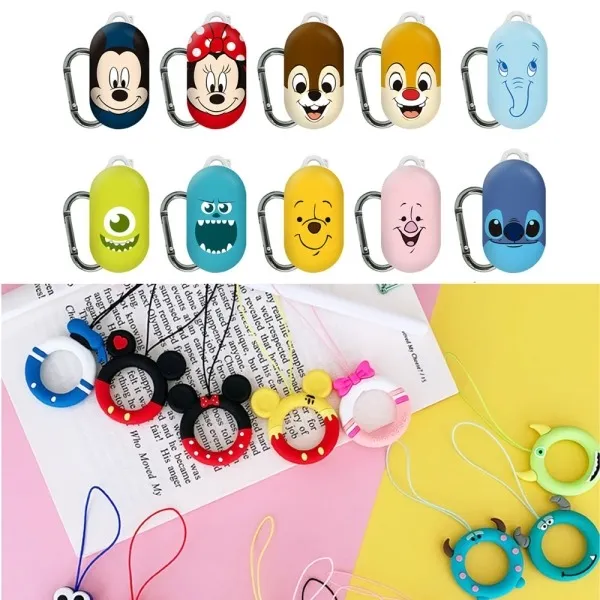 바보사랑 갤럭시버즈 디즈니 정품 하드 케이스 캐릭터 키링세트 카라비너 Buds 악세사리 추천 유니커 헤드폰 모델명/품번/색상:wgb0002/미키 키링 