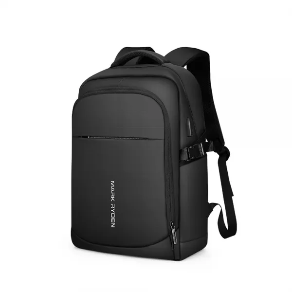 야영장 충전 마크 라이든 남자의 옥스포드 천 컴퓨터 가방 USB 캐주얼 어깨에 매는 MR9191DY-00 우아한 블랙의 2 층, 1개, 흑백의