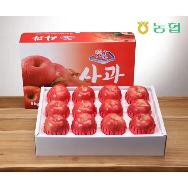 ㅣ대구경북능금농협ㅣ 프리미엄 경북사과 5kg 12~13과, 없음, 상세설명 참조