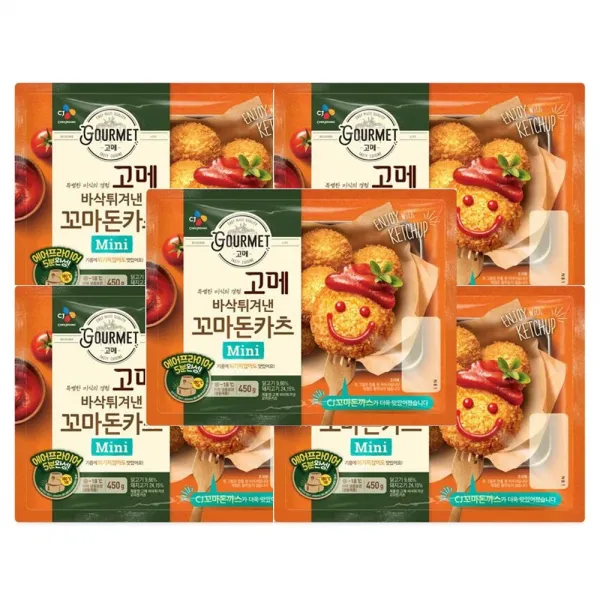  냉동 고메 바삭튀겨낸 꼬마돈카츠450gx5개 1세트