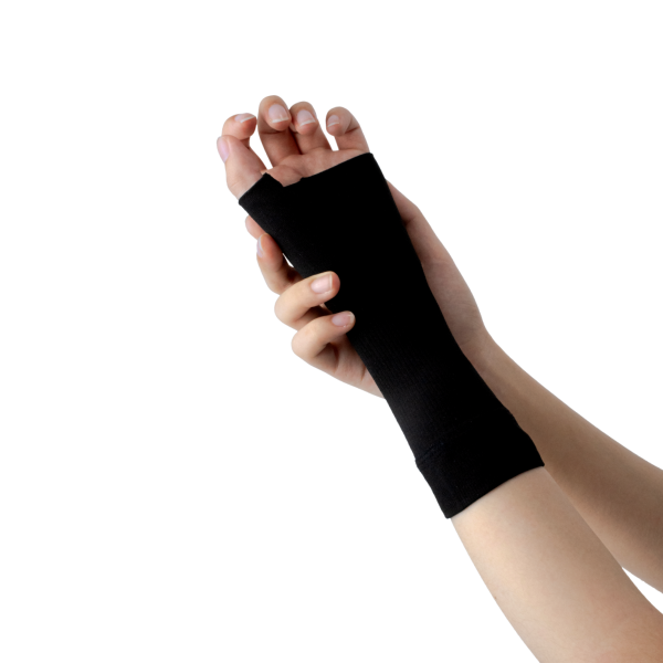 레그베이스 의료용 손목보호대 엄지형 막힘, 검정색 S 1개