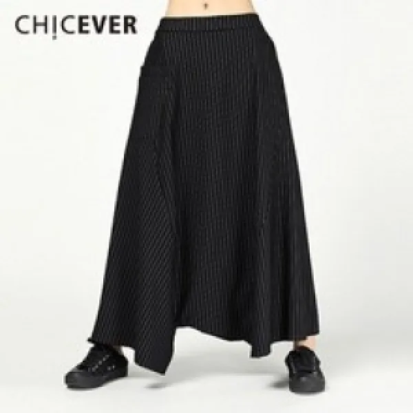 [해외]여성하의 CHICEVER Chicever 스트라이프 바지 여성용 신