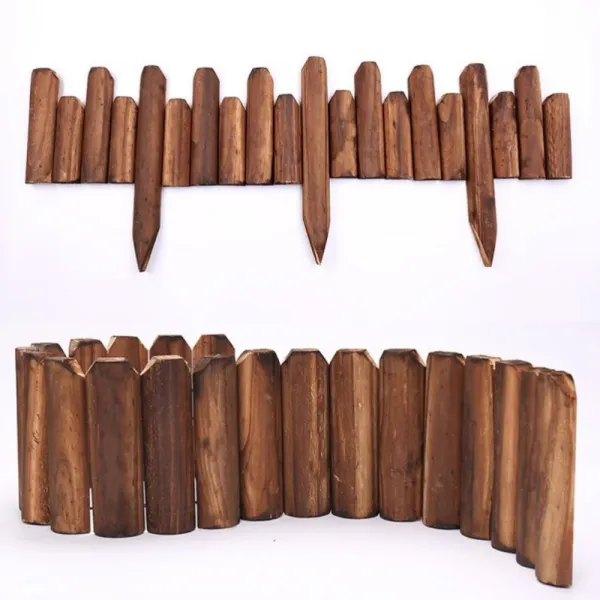 실외 정원 울타리 데코 방부목재 화단 보호 난간 펜스 013