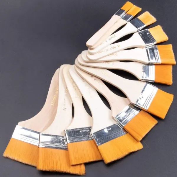 구릉 도료 솔질함 소프트 갈색 세척솔 먼지 제거 작은 청결 숏, 페인트솔 12번 (7.5CM )