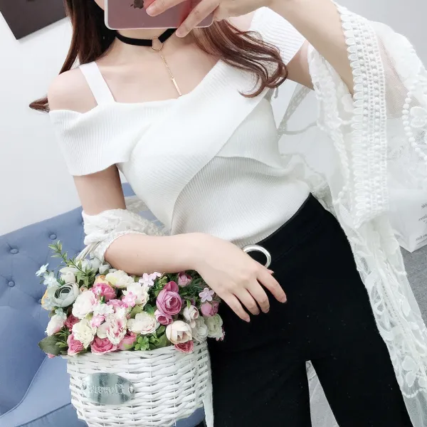Qterra(특허브랜드) 여신상 후드반팔 라운드 브이넥카디건 SJ0408-YY23