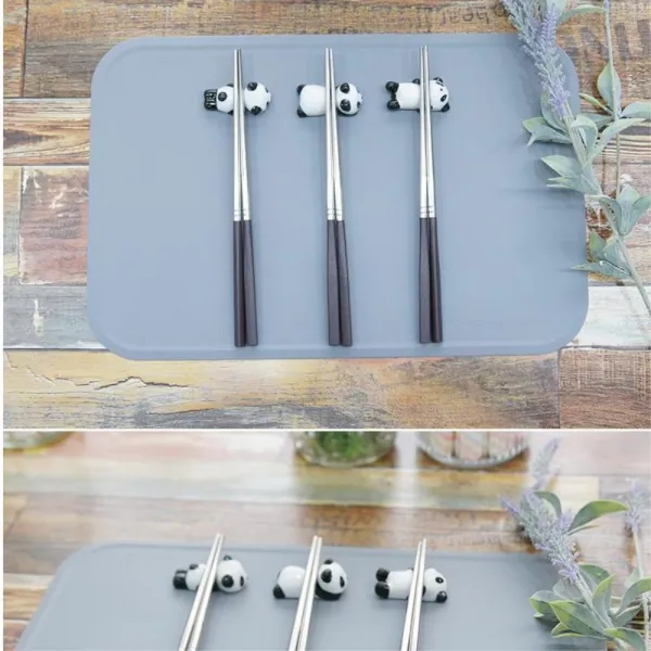 생일파티 플레이팅 판다젓가락받침 한식집수저받침 수저받침세트