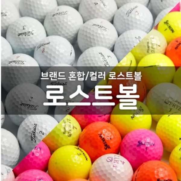 유명 브랜드 로스트 골프공 낱알 A등급 8종X2세트, 단일상품